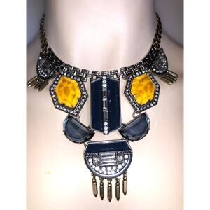 CHLOE + ISABEL imperial gem warrior statement necklace - N058